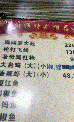 这样的菜单是来搞笑的吧,还用想吗?直接要大盘啊。