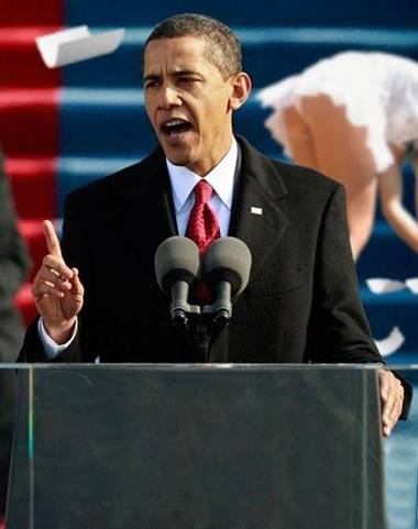 奥巴马也有被抢镜的时候