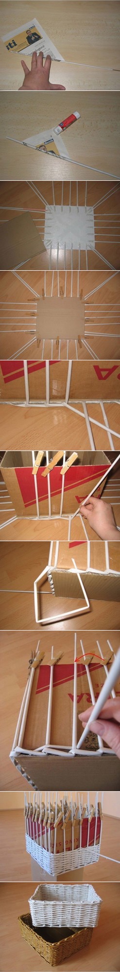 废物利用的最高境界,报纸变篮子