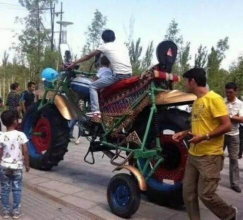 用这个送孩子上学霸气十足啊,回头率太高了