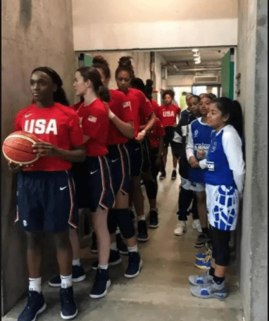 美国篮球队vs萨尔瓦多篮球队