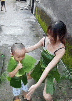 谢谢老王送的亲子装 挺合身的