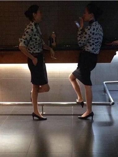 好霸气的机场空服