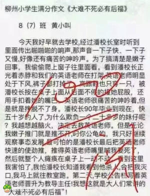 这作文我必须给满分啊