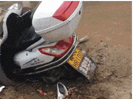 我还以为前面是隧道呢！骑的太快了，刹车根本来不急