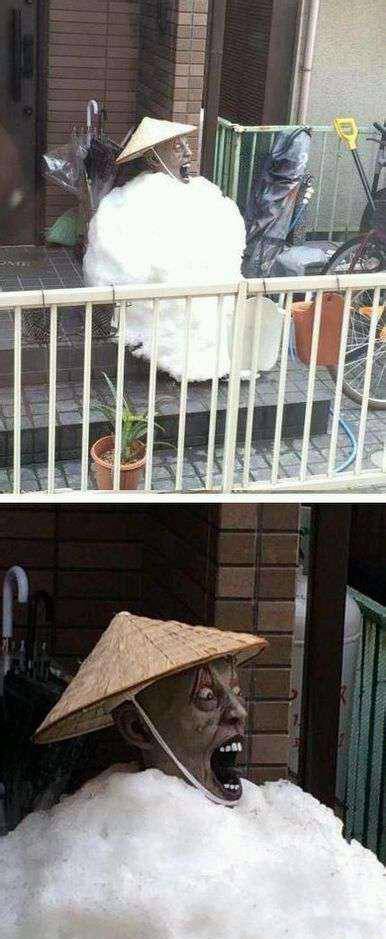 哪个熊孩子的杰作？吓死人