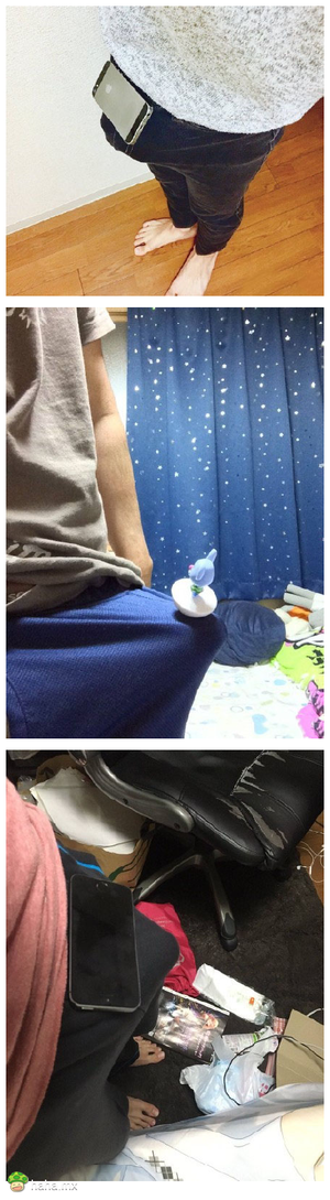 女生把手机放在胸部上,男生们按耐不住了!