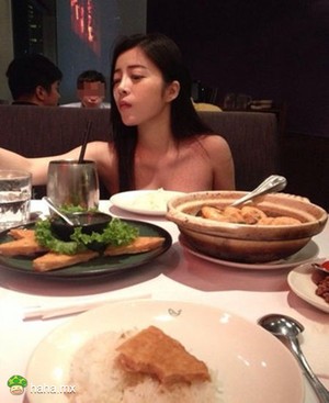 请女神吃饭，这顿饭吃的，真是秀色可餐啊！