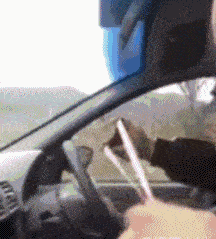 大哥，打鸟前能不能先把车玻璃摇下来